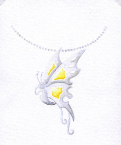 création élève dessin bijou papillonISD